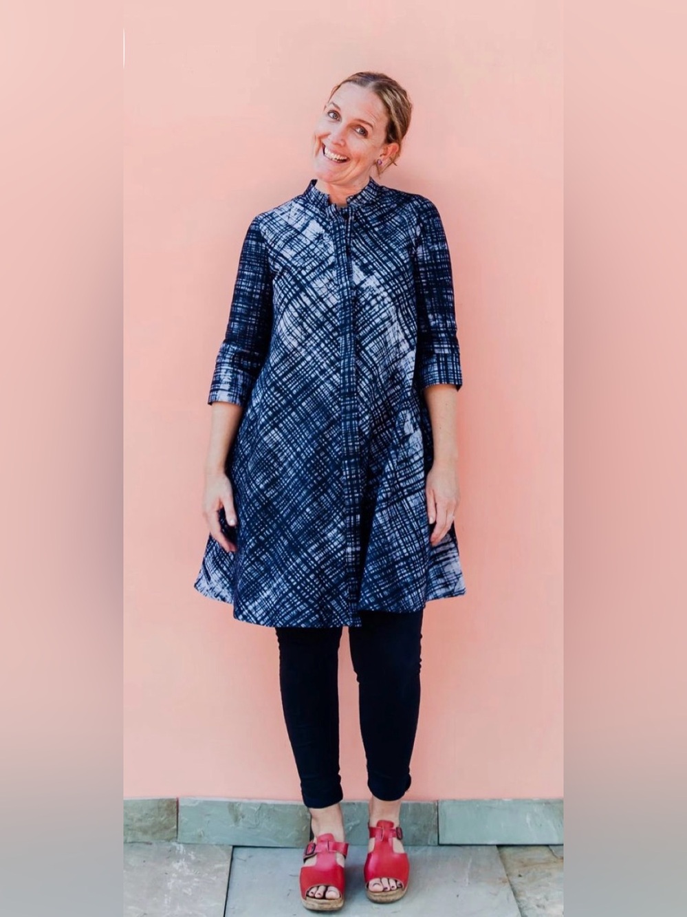 ZURI 100% Cotton Handmade in Kenya Batik Print from Ghana, Size XS